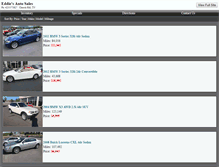 Tablet Screenshot of eddiesautosales.net